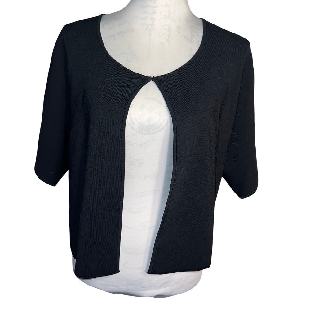 classiques entier By Nordstrom Women XL Heavy Ponte Ribbed Stretch Crop‎ Jacket